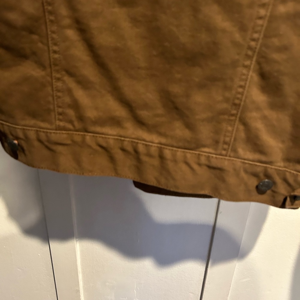 American Eagle Canvas Coat Plaid Lined - Picture 6 of 8
